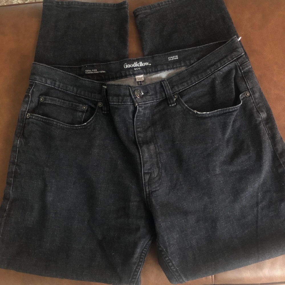 Mens Black Jeans - 36x30